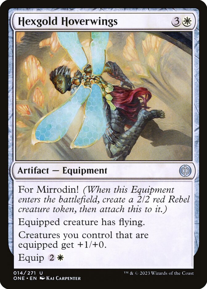 Hexgold Hoverwings 14/271 (Phyrexia: All Will Be One) 