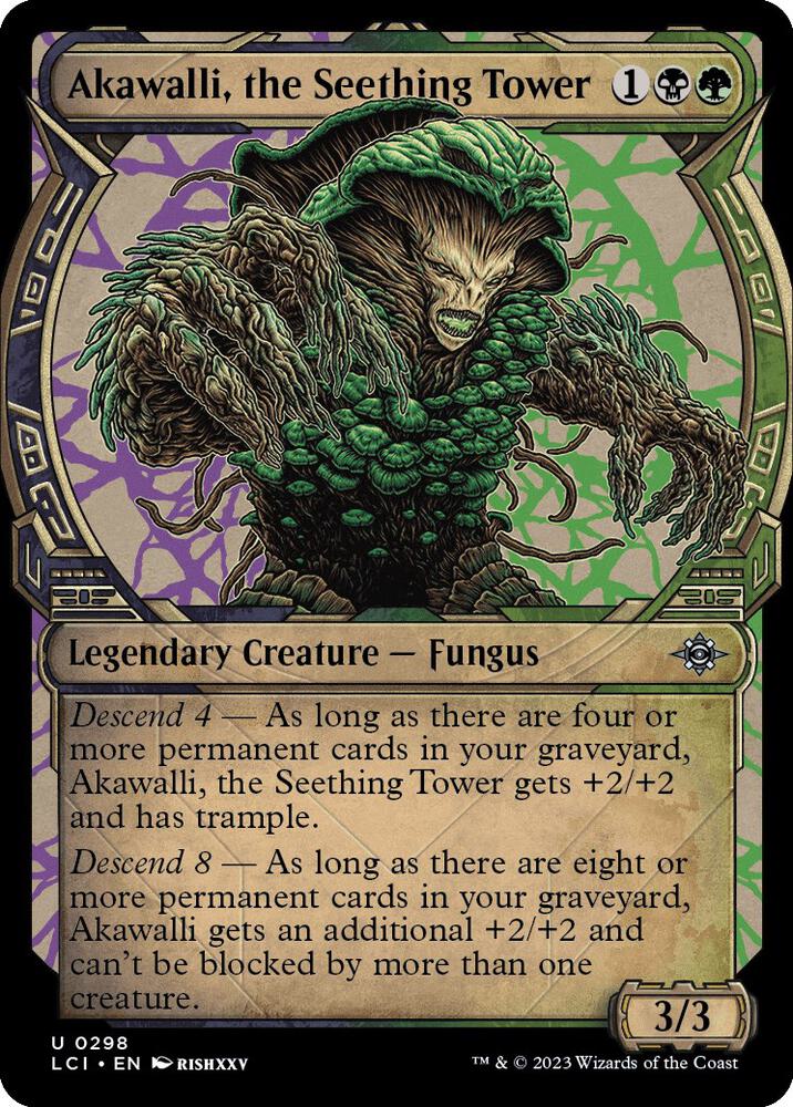Akawalli, the Seething Tower 298/291 (The Lost Caverns of Ixalan)  - Showcase Foil