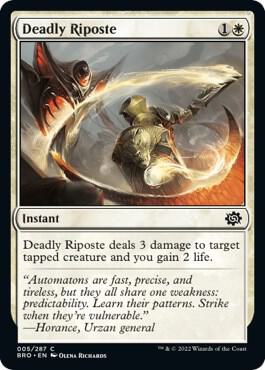 Deadly Riposte 5/287 (The Brothers' War)  - Foil
