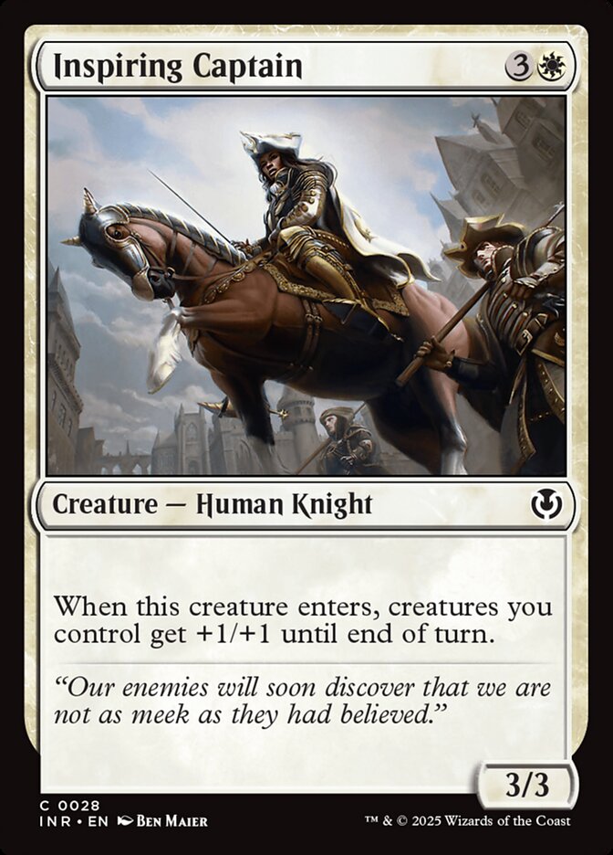 Inspiring Captain 28/287 (Innistrad Remastered)  - Foil