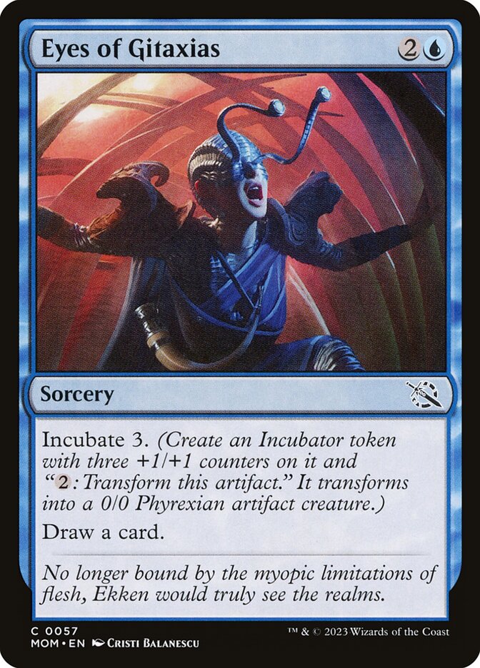 Eyes of Gitaxias 57 (March of the Machine)  - Foil