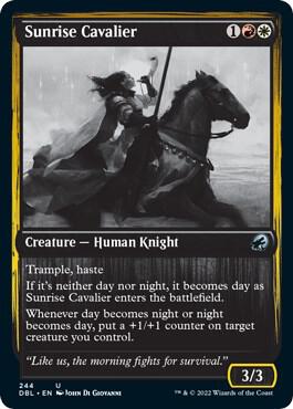 Sunrise Cavalier 244/534 (Innistrad: Double Feature) 