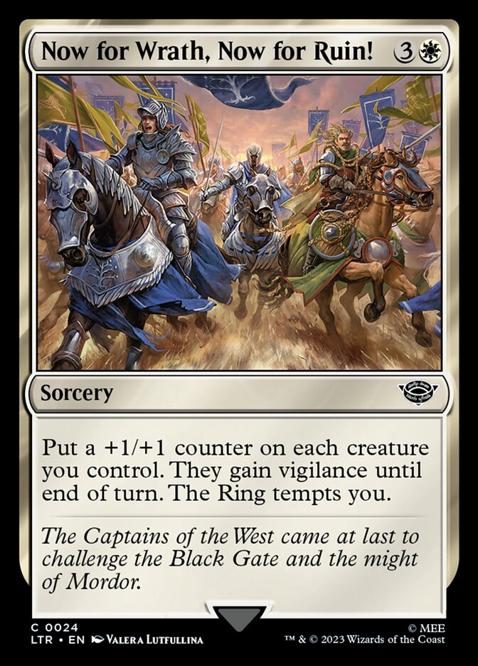 Now for Wrath, Now for Ruin! 24 (Universes Beyond: The Lord of the Rings: Tales of Middle-earth)  - Foil