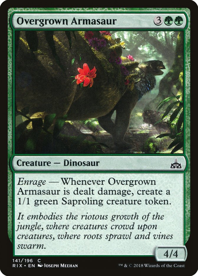 Overgrown Armasaur 141/196 (Rivals of Ixalan) 