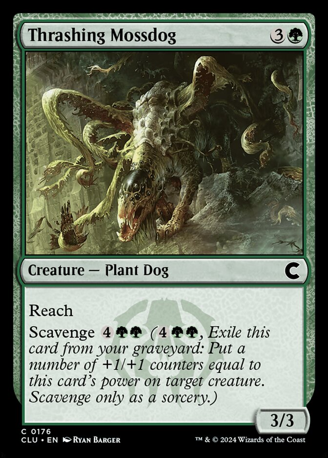 Thrashing Mossdog 176/284 (Ravnica: Clue Edition) 