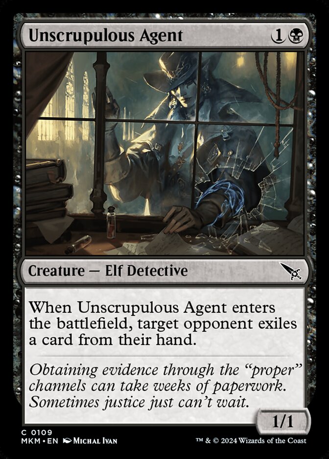 Unscrupulous Agent 109 (Murders at Karlov Manor)  - Foil