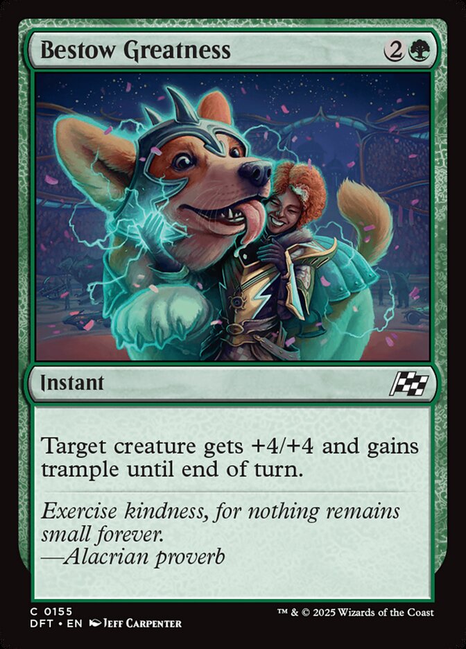 Bestow Greatness 155/291 (Aetherdrift)  - Foil