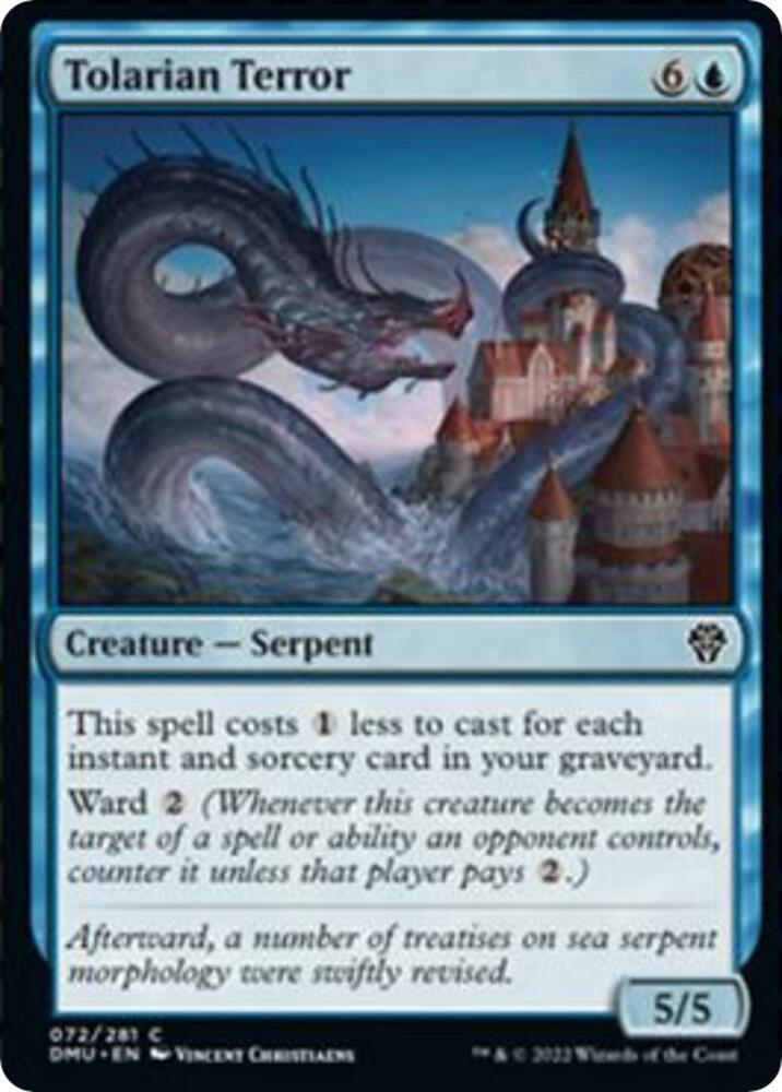 Tolarian Terror 72 (Dominaria United)  - Foil