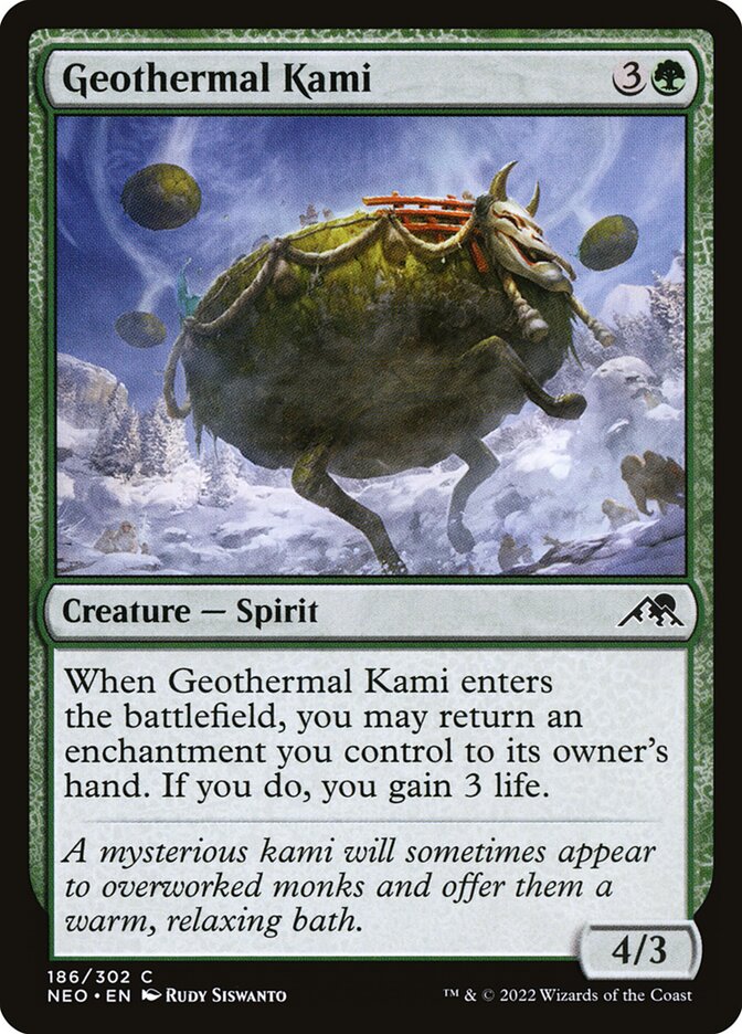 Geothermal Kami 186/302 (Kamigawa: Neon Dynasty) 