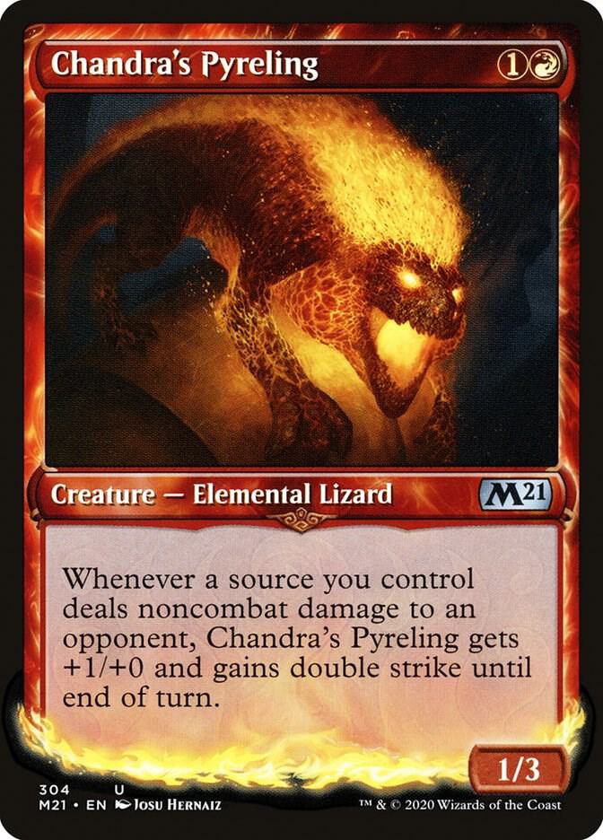 Chandra's Pyreling 304 (Core Set 2021)  - Showcase Foil