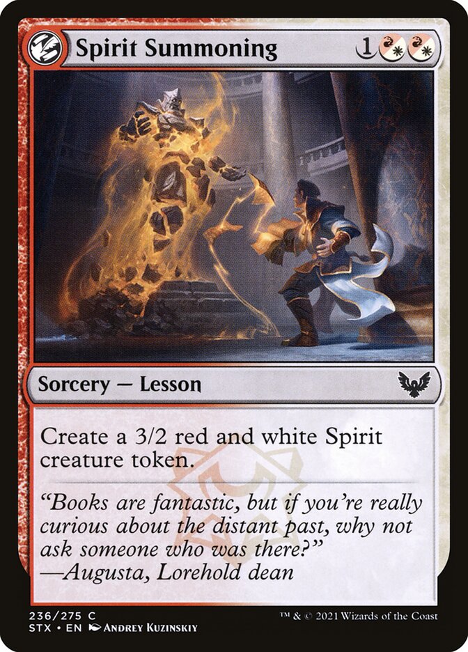 Spirit Summoning 236 (Strixhaven: School of Mages) 