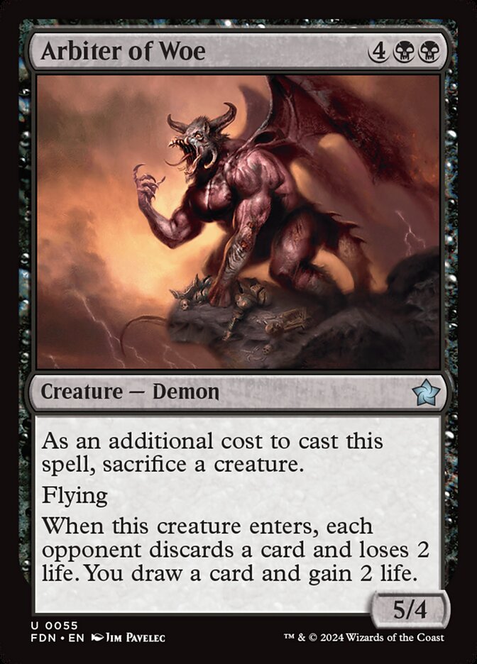 Arbiter of Woe 55/291 (Foundations)  - Foil