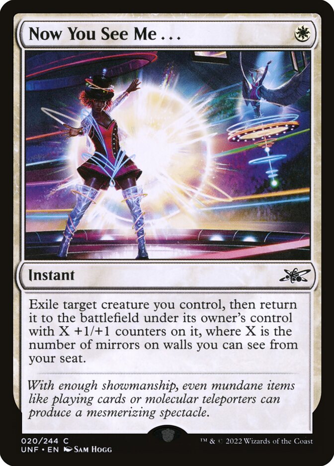 Now You See Me . . . 20/244 (Unfinity) 