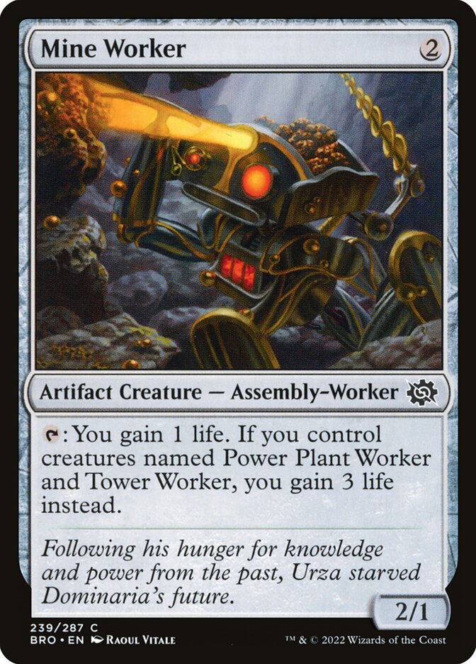 Mine Worker 239/287 (The Brothers' War)  - Foil