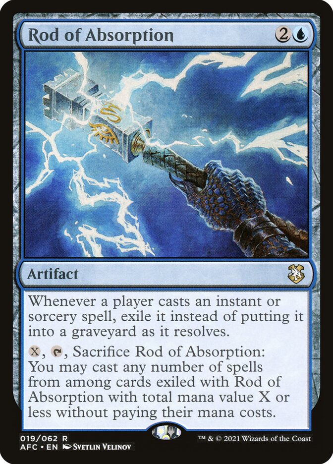 Rod of Absorption 19/62 (Commander: Adventures in the Forgotten Realms) 