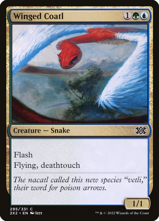 Winged Coatl 295/331 (Double Masters 2022)  - Foil