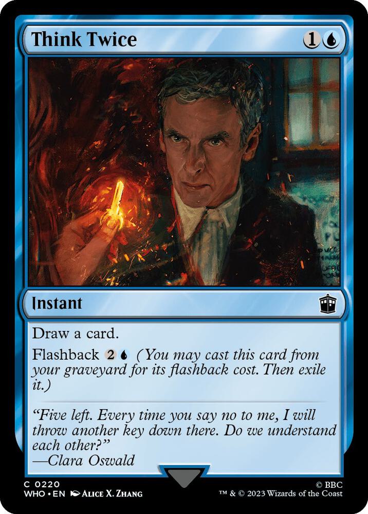 Think Twice 220 (Universes Beyond: Doctor Who)  - Foil