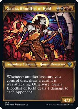 Garna Bloodfist of Keld Showcase 299/281 (Dominaria United)  - Foil