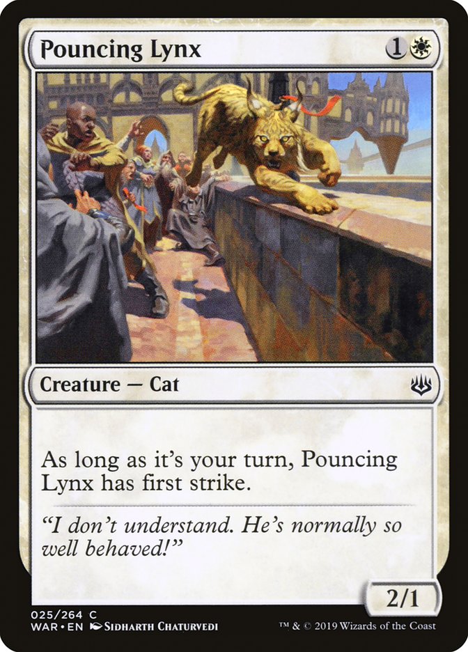 Pouncing Lynx 25/264 (War of the Spark) 
