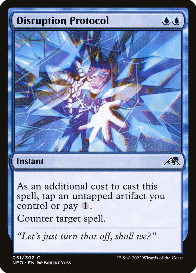 Disruption Protocol 51/302 (Kamigawa: Neon Dynasty)  - Foil