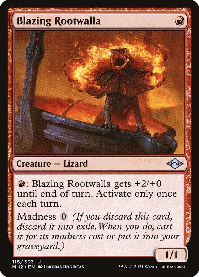 Blazing Rootwalla 115 (Modern Horizons 2) 