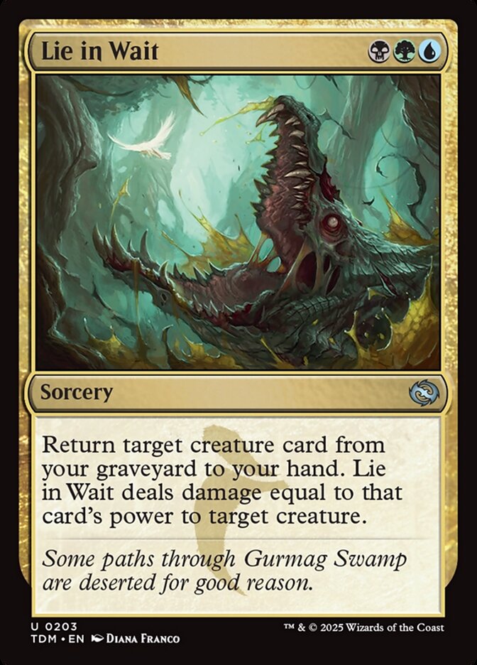 Lie in Wait 203/291 (Tarkir: Dragonstorm)  - Foil
