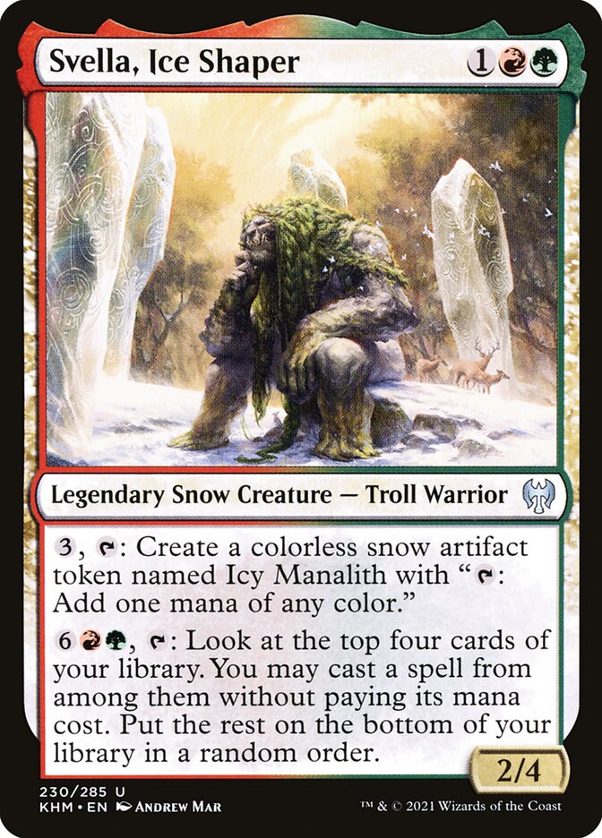 Svella, Ice Shaper 230/285 (Kaldheim)  - Foil
