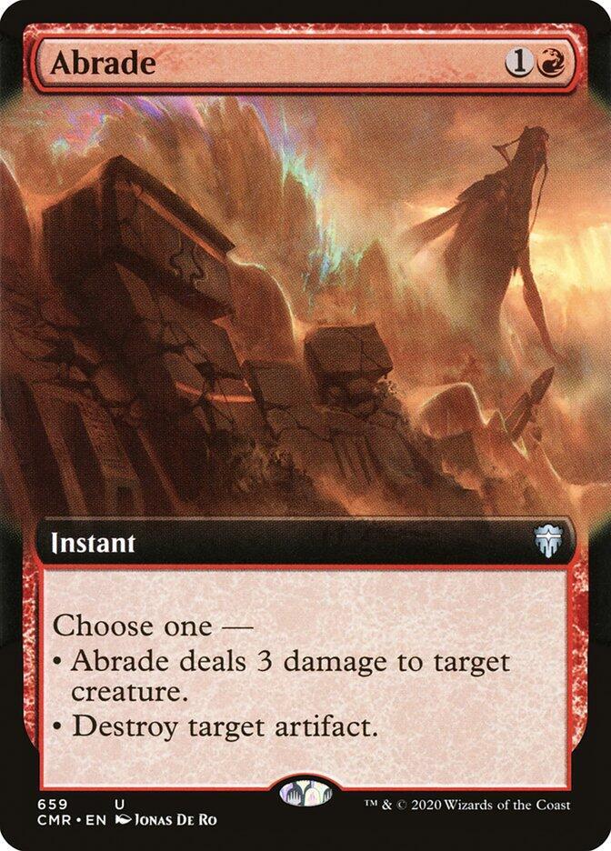 Abrade 659 (Commander Legends)  - Extended Art Foil
