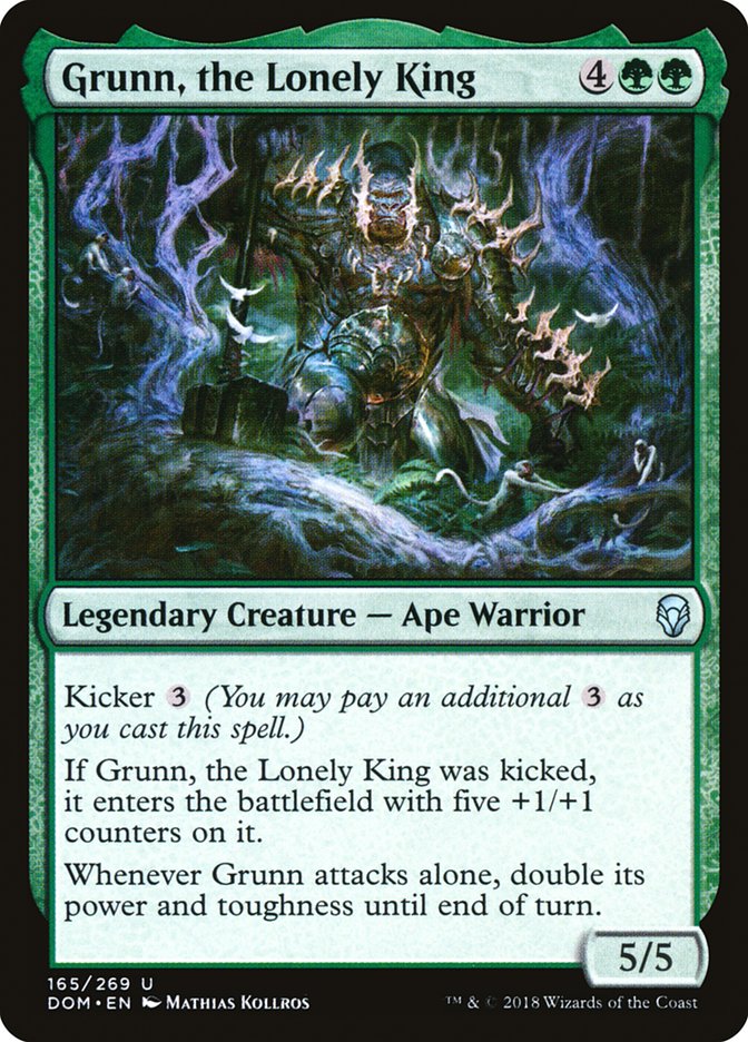 Grunn, the Lonely King 165/269 (Dominaria) 