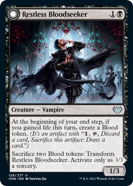 Restless Bloodseeker 128/277 (Innistrad: Crimson Vow) 