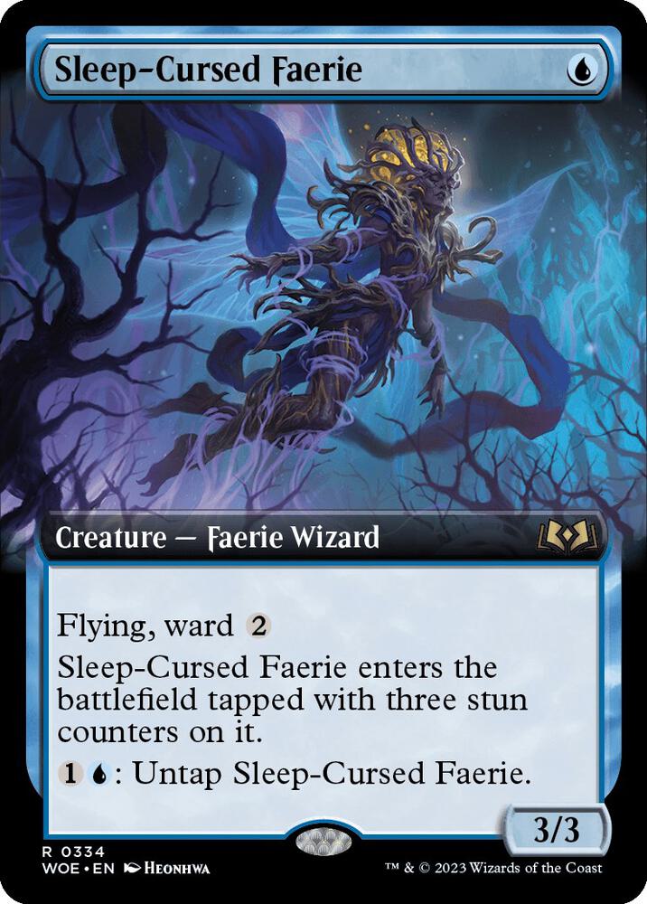 Sleep Cursed Faerie 334/276 (Wilds of Eldraine)  - Extended Art Foil