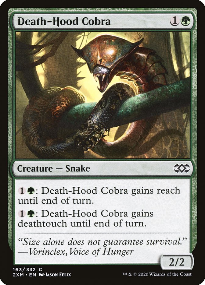 Death-Hood Cobra 163/332 (Double Masters)  - Foil