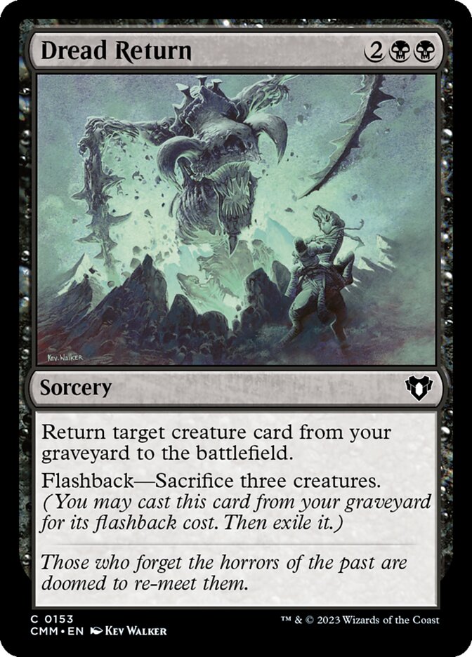 Dread Return 153 (Commander Masters)  - Foil