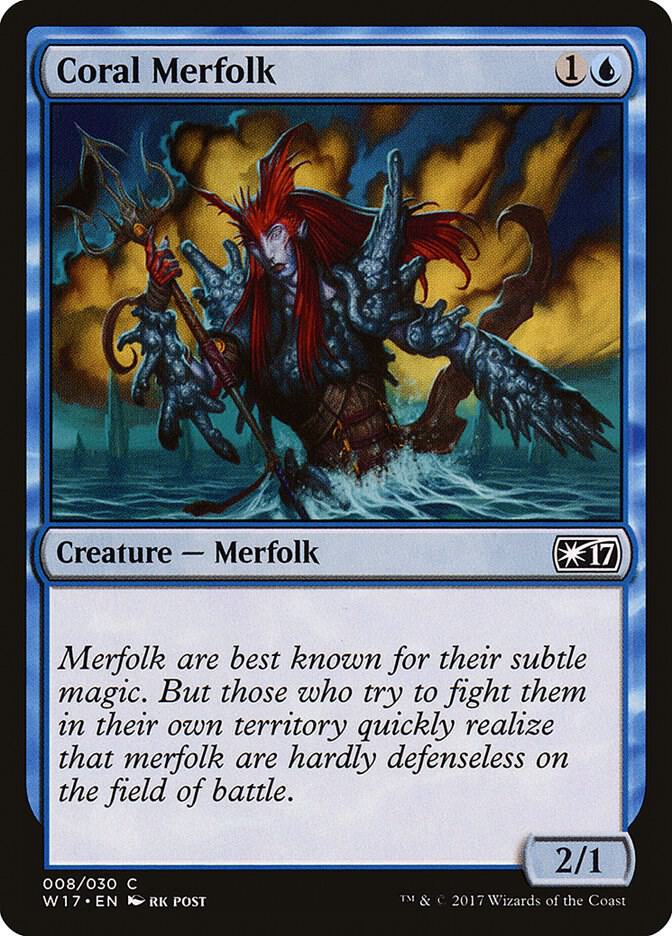 Coral Merfolk 8/30 (Welcome Deck 2017) 