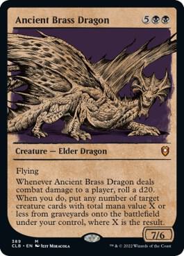 Ancient Brass Dragon Showcase 389 (Commander Legends: Battle for Baldur's Gate) 