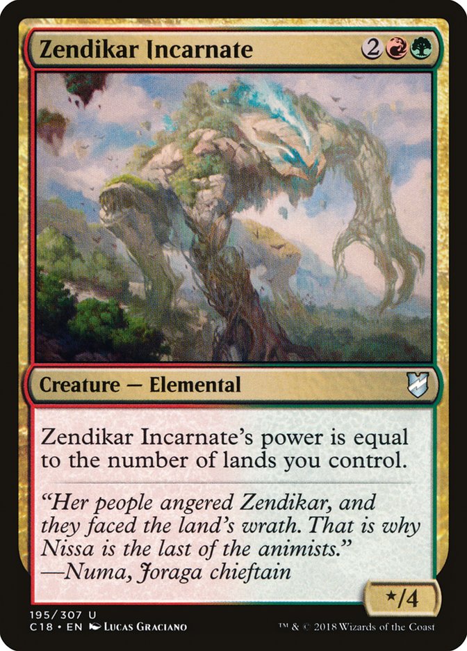 Zendikar Incarnate 195/307 (Commander 2018) 