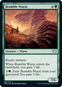 Bramble Wurm 189/277 (Innistrad: Crimson Vow)  - Foil