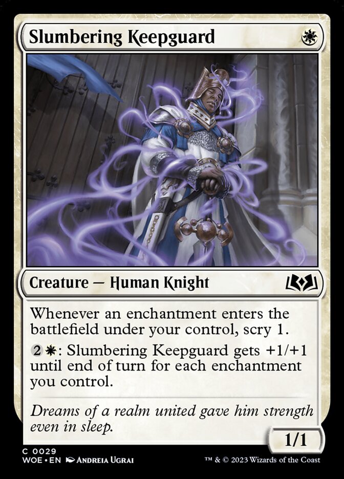 Slumbering Keepguard 29 (Wilds of Eldraine)  - Foil