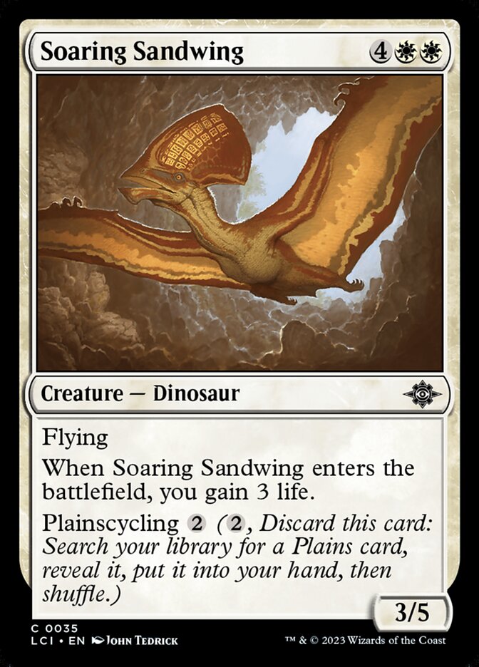 Soaring Sandwing 35/291 (The Lost Caverns of Ixalan)  - Foil