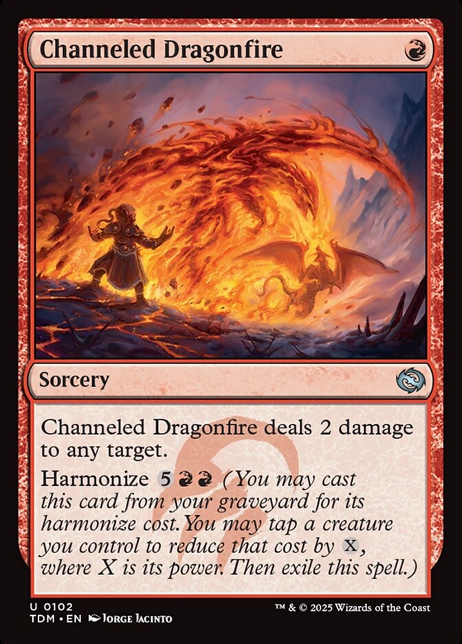 Channeled Dragonfire 102 (Tarkir: Dragonstorm)  - Foil