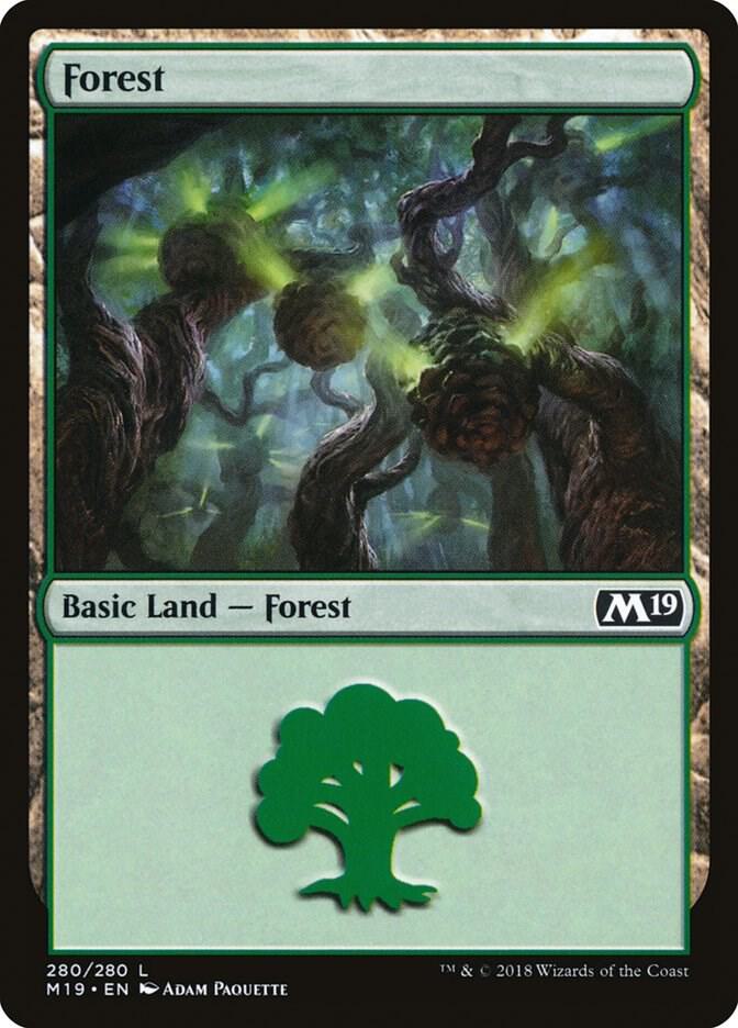 Forest 280/280 (Core Set 2019)  - Foil