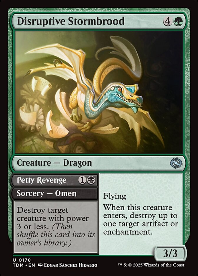 Disruptive Stormbrood // Petty Revenge 178/291 (Tarkir: Dragonstorm)  - Foil