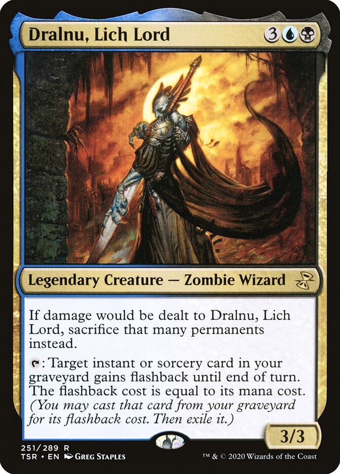 Dralnu, Lich Lord 251/289 (Time Spiral: Remastered) 
