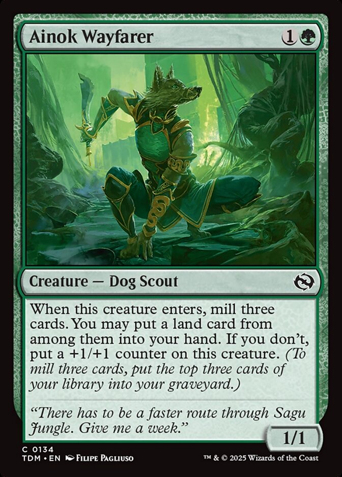 Ainok Wayfarer 134 (Tarkir: Dragonstorm)  - Foil