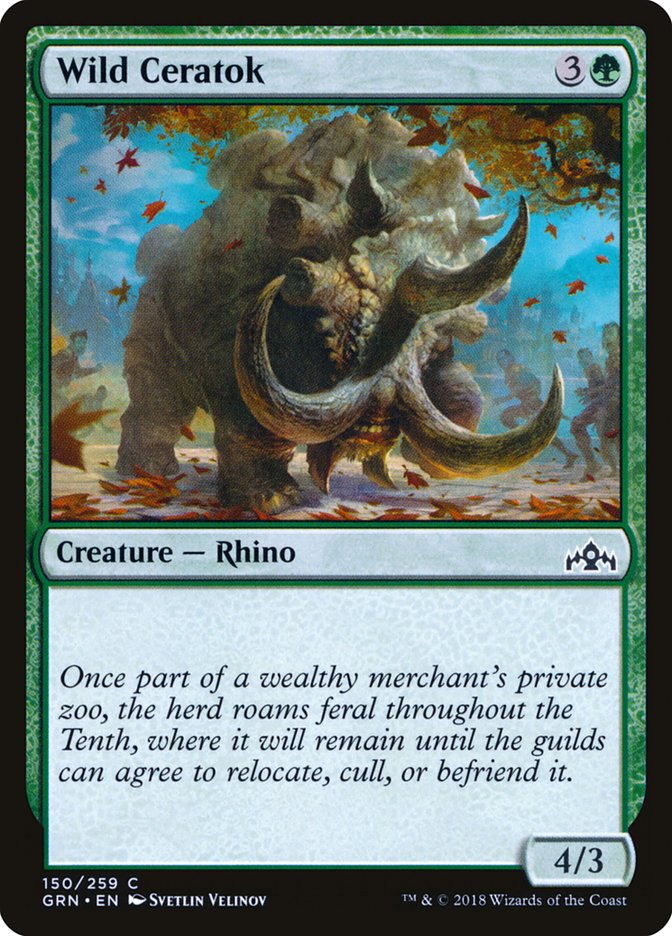 Wild Ceratok 150/259 (Guilds of Ravnica) 