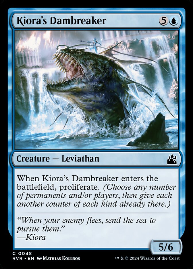 Kiora's Dambreaker 48/291 (Ravnica Remastered)  - Foil