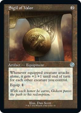 Sigil of Valor 53/63 (The Brothers' War: Retro Frame Artifacts)  - Foil