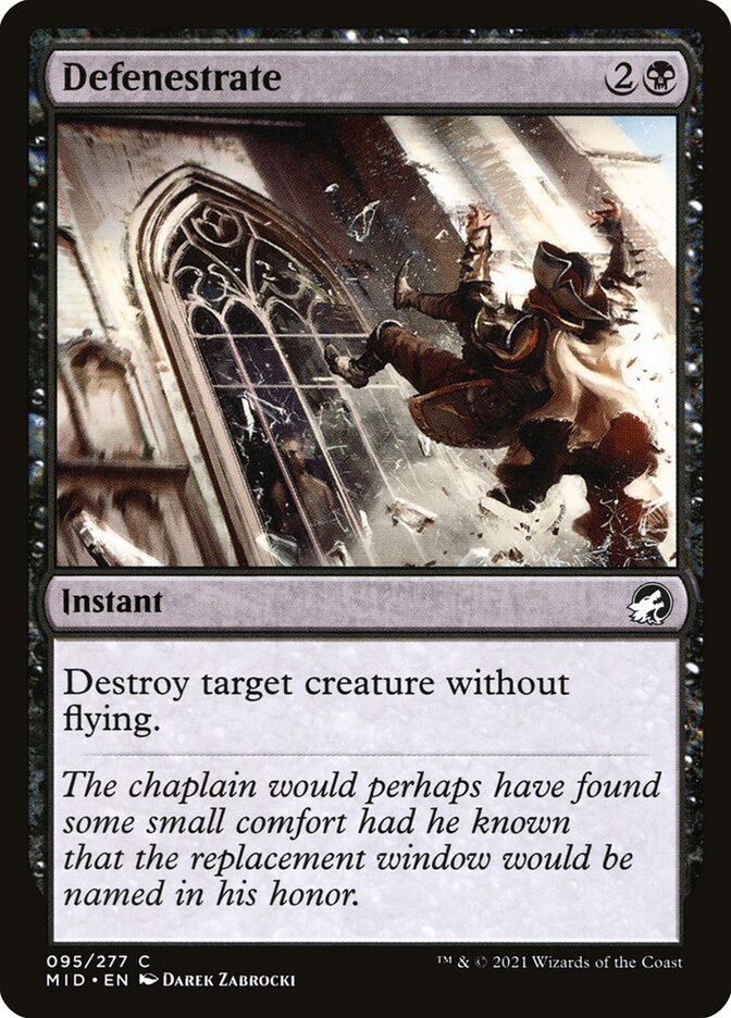 Defenestrate 95/277 (Innistrad: Midnight Hunt)  - Foil