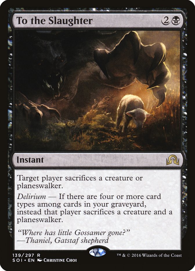 To the Slaughter 139/297 (Shadows over Innistrad) 