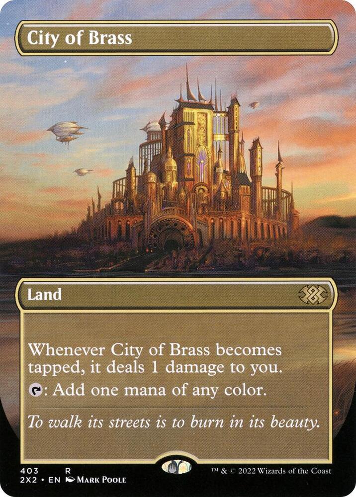 City of Brass Borderless 403 (Double Masters 2022) 